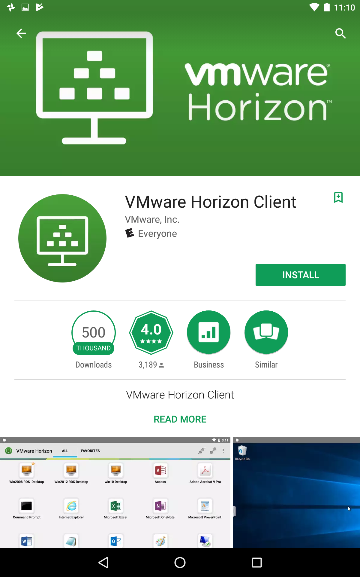 vmware horizon html access download