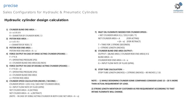 Hydraulic Cylinder Calculation Software