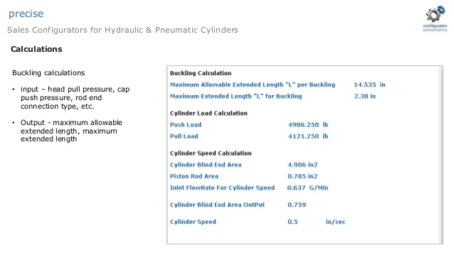 Hydraulic Cylinder Calculation Software